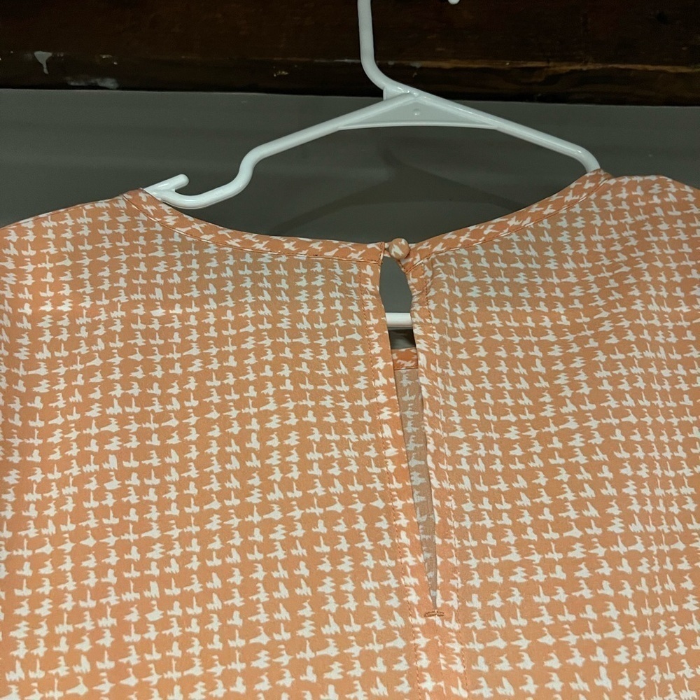 Banana Republic Women's Orange Blouse Size M Polyester - Picture 3 of 5